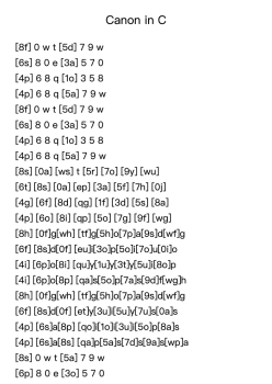 Canon in D - Johann Pachelbel