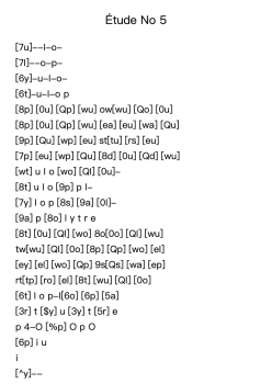 Étude No 5