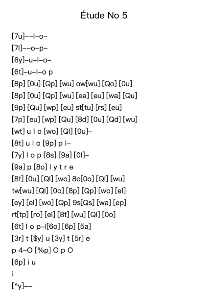 Étude No 5