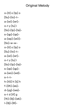 Original Melody