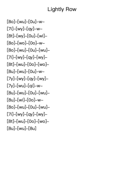 Lightly Row