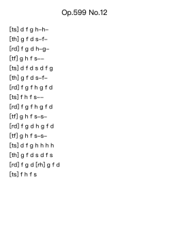 Op. 599, No. 12