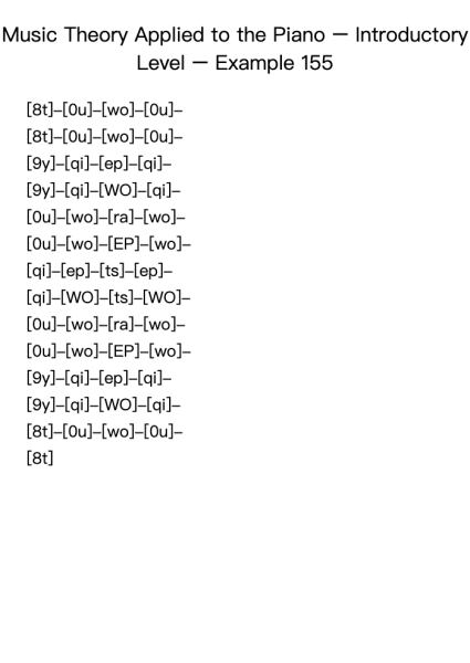 Music Theory Applied to the Piano – Introductory Level – Example 155