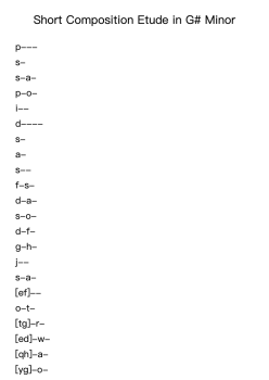 Etude in G# Minor