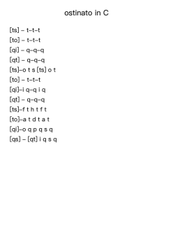 ostinato in C