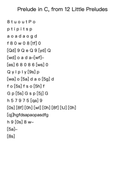 Prelude in C Major from 12 Little Preludes