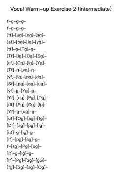 Vocal Warm-up Exercise 2 (Intermediate)