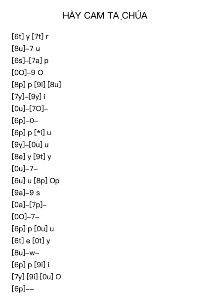 HÃY CẢM TẠ CHÚA