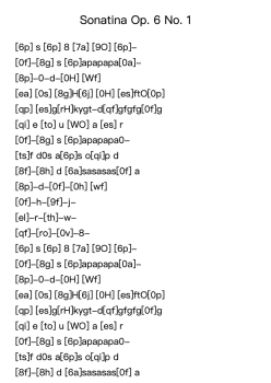 Sonatina Op. 6 No. 1