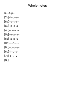 Whole notes + 3rd species + 4th species