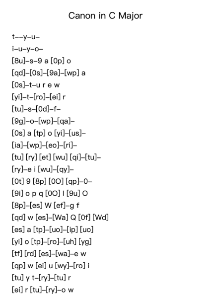 Canon in C Major
