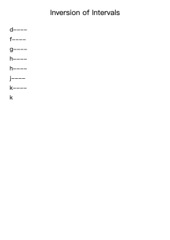 Inversion of Intervals
