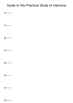 Guide to the Practical Study of Harmony, Op. 10