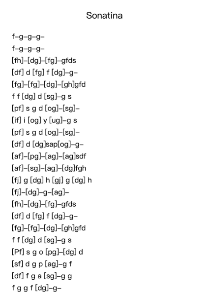 Sonatina by Aleksandr Gedike