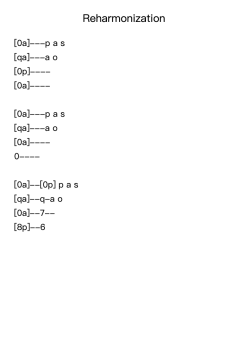 Reharmonization