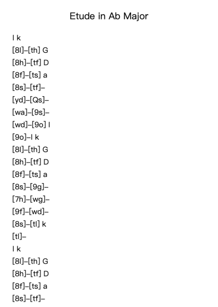 Etude in Ab Major