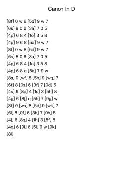 Canon and Gigue in D Major, P.37