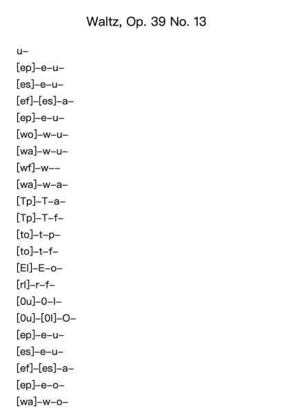 Waltz, Op. 39 No. 13