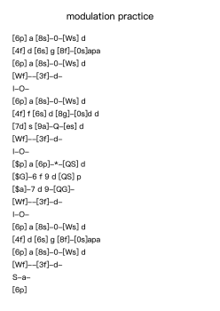modulation practice