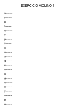 Exercício Violino 1