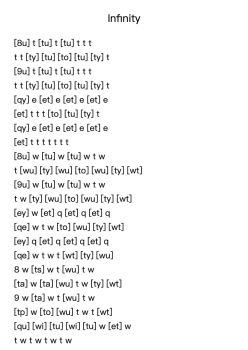 Infinity