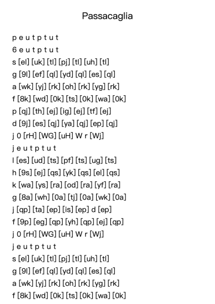 Passacaglia