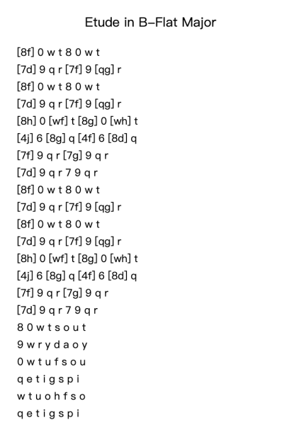 Etude in B-Flat Major