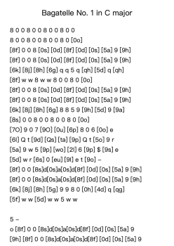 Bagatelle No. 1 in C major