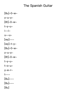 The Spanish Guitar