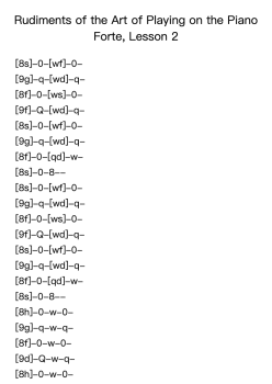 Rudiments of the Art of Playing on the Piano Forte, Lesson 2