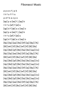 Fibonacci Music