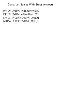 Construct Scales With Steps Answers