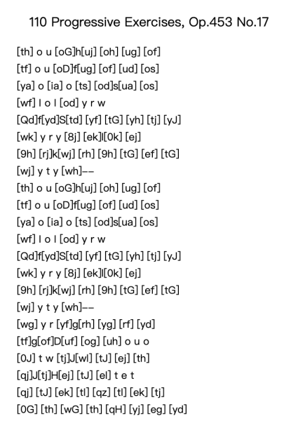 110 Progressive Exercises, Op. 453: No. 17