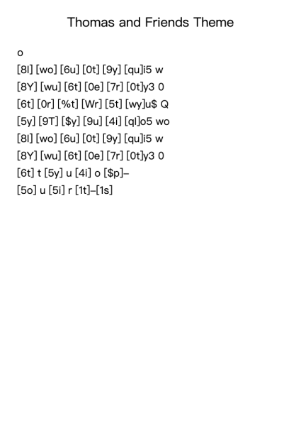 Thomas and Friends Theme