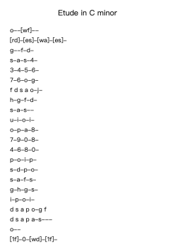Etude in C minor