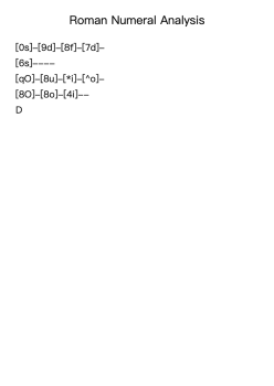 Roman Numeral Analysis (Worksheet 1)