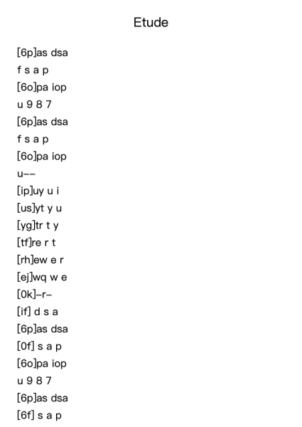 Etude in A Minor