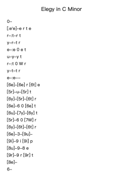 Elegy in C Minor