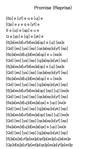 Promise (Reprise)
