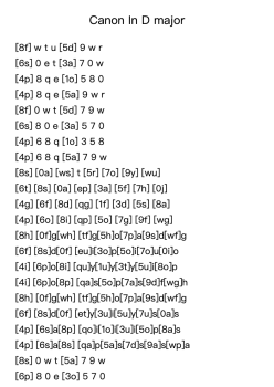 Canon in D Major