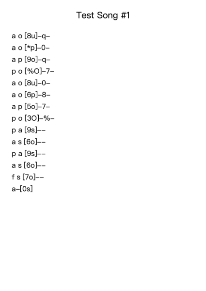 Test Song #1