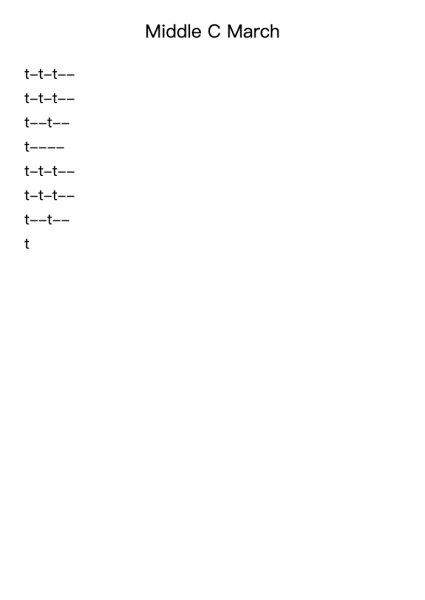 Middle C March