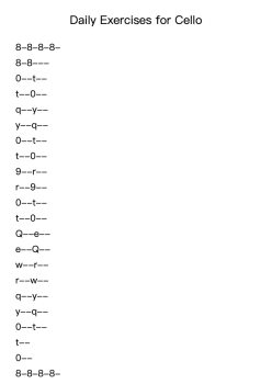 Daily Exercises for Cello, 34. Wrist No.02