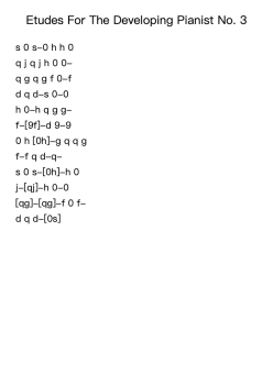 Etudes For The Developing Pianist No. 3