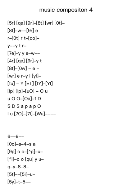 music compositon 4