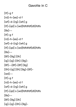 Gavotte in C