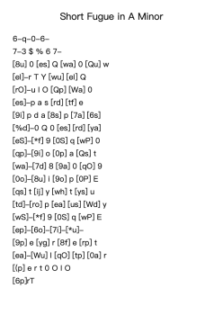 Short Fugue in A Minor