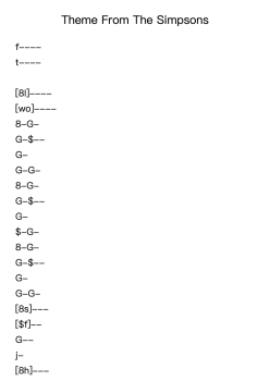 Theme From The Simpsons