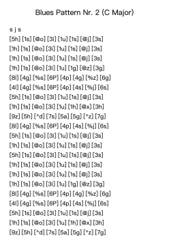 Blues Pattern Nr. 2 (C Major)