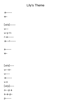 Lily's Theme
